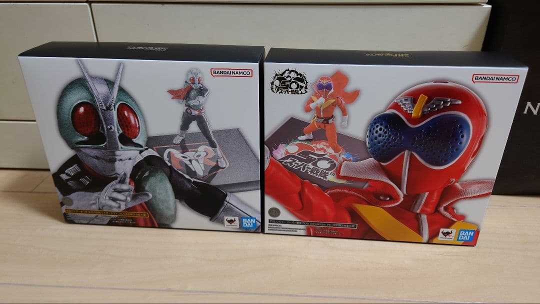 真骨彫仮面ライダー新一号▪️アカレンジャーセット S.H.Figuarts（真骨彫製法） アカレンジャー スーパー戦隊 50th