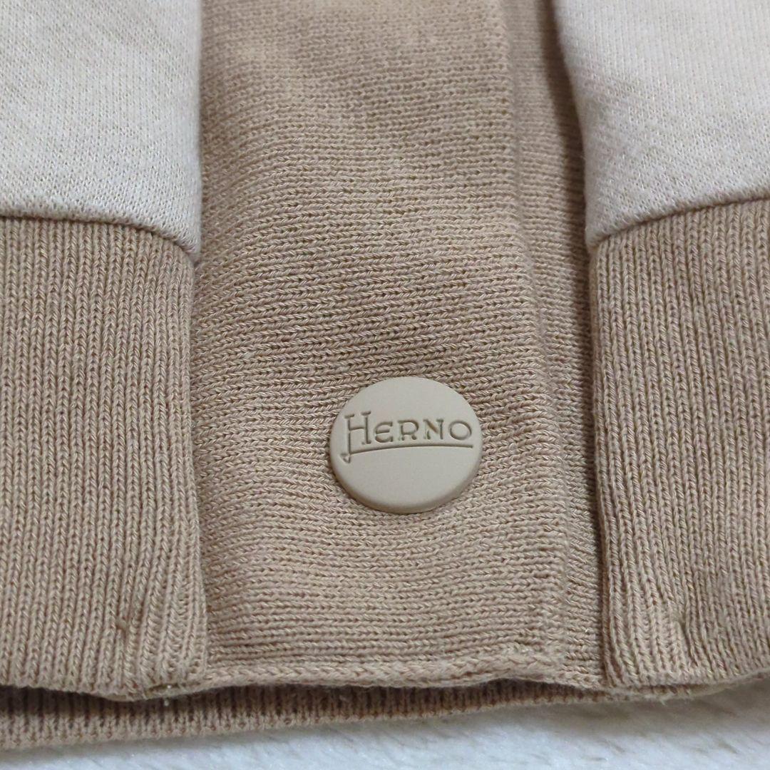 HERNO 42 近年モデル 総ロゴ モノグラム カーディガン ブラウン - メルカリ
