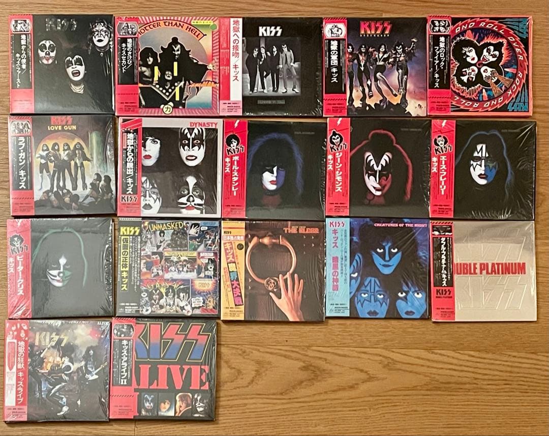 【超美品・帯付き】KISS 紙ジャケCD 全17タイトル KISS 3rdアルバム「Dressed To Kill (地獄への接吻)」1997年発売紙