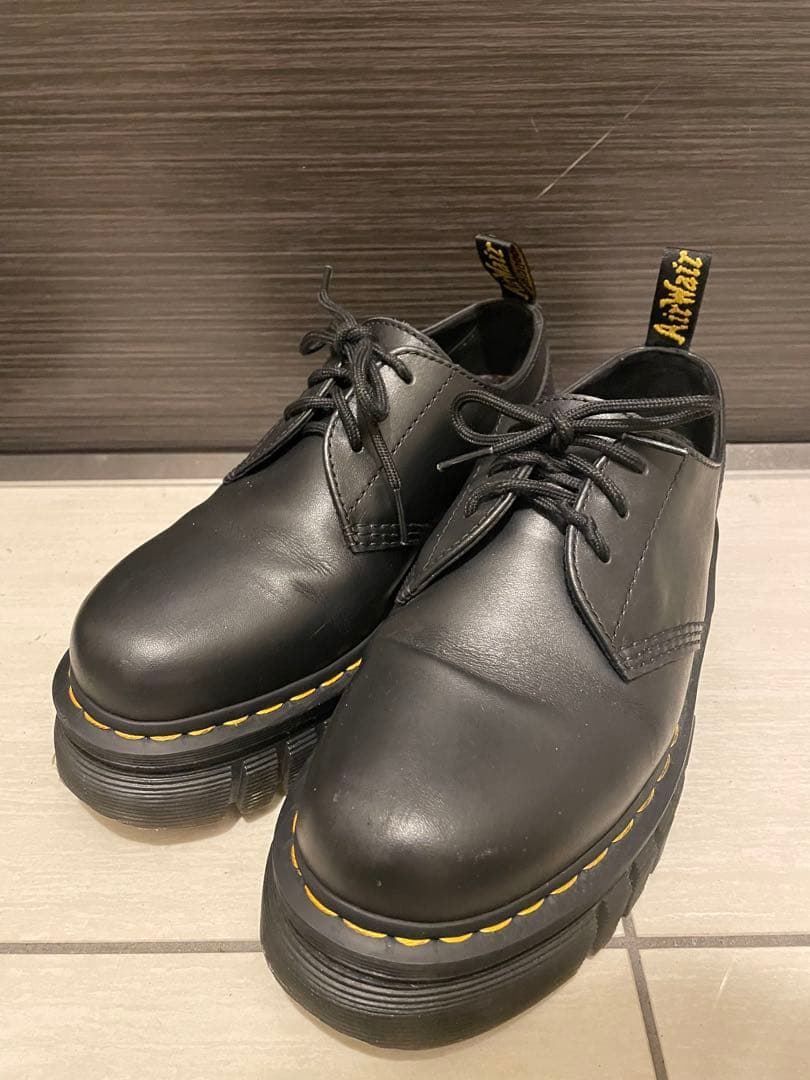 靴 Dr.Martin AUDRICK UK7 Dr Martens☆AUDRICK TALL CHELSEA BOOTS☆厚底☆BLACK (Dr.Martens