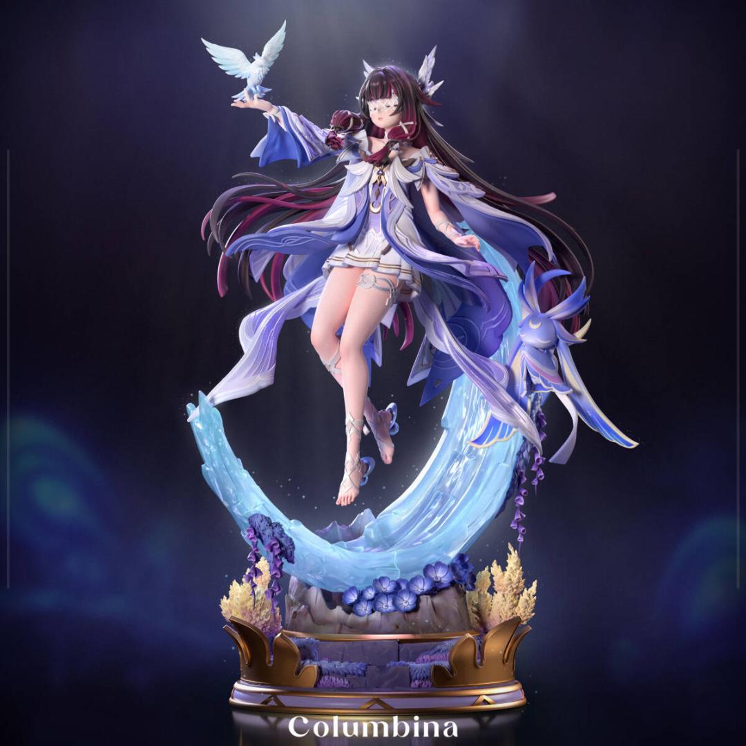 1/7 未塗装 未組立 フィギュア ガレージキット 原神 コロンビーナ