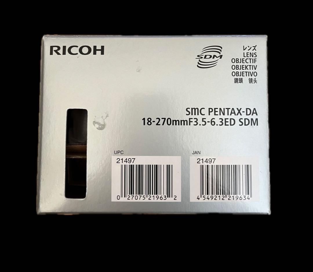 新品 リコー smc PENTAX-DA 18-270mm F3.5-6.3