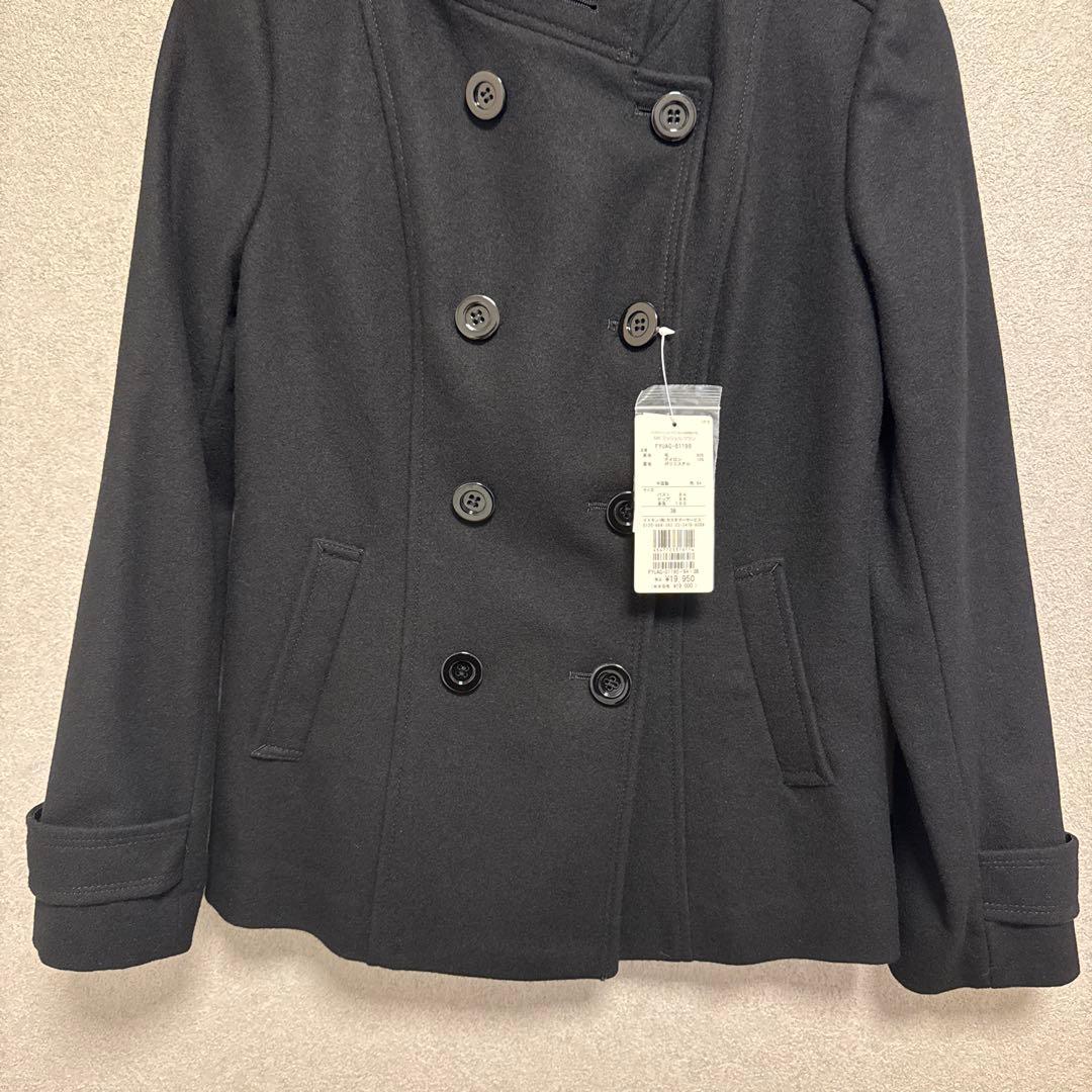 新品】ミッシェルクラン Pコート ピーコート ショート丈 ブラックM