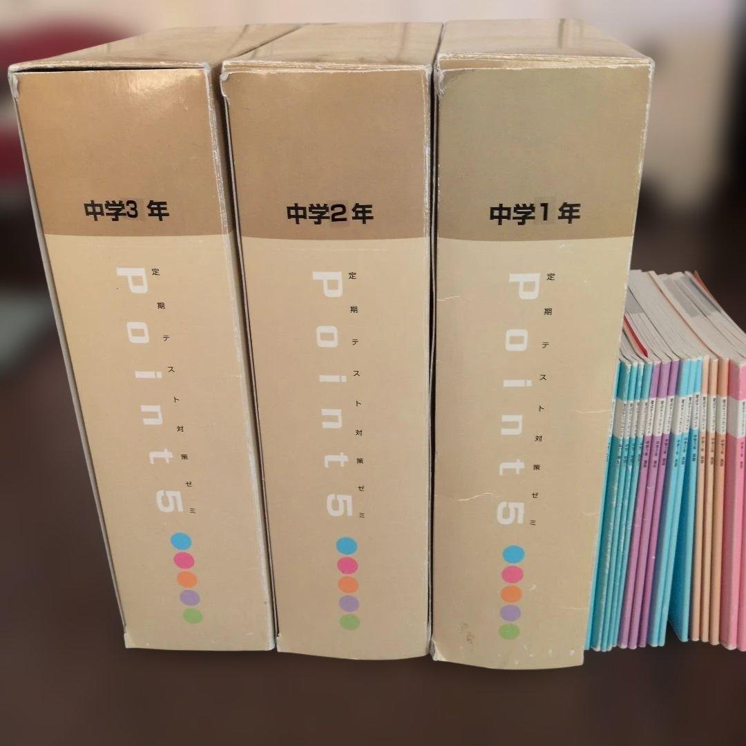 定期テスト対策ゼミ♥中学3年間　問題集セット　英数理社国　中1　中2　訪問販売 定期テスト対策ゼミ♥中学3年間 問題集セット 英数理社国 中1 中2 訪問