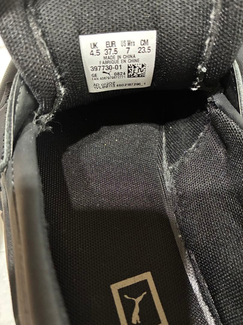 PUMA プーマ ウィメンズ ローファー　23.5cm 黒　ブラック　大きめ