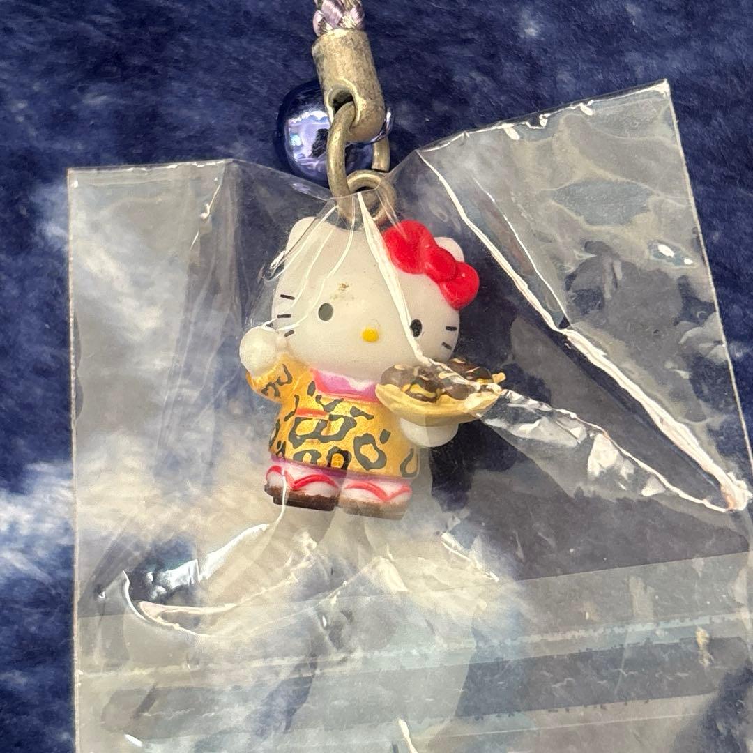 ご当地ハローキティ ヒョウ柄 大阪限定大阪のおかんキティストラップ