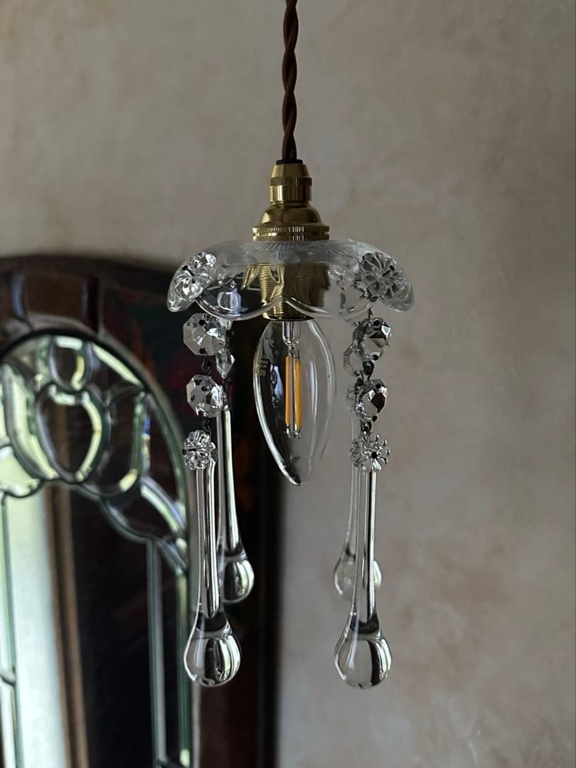 1920年代 フランス アンティーク 雨に濡れた可愛いお花のミニ