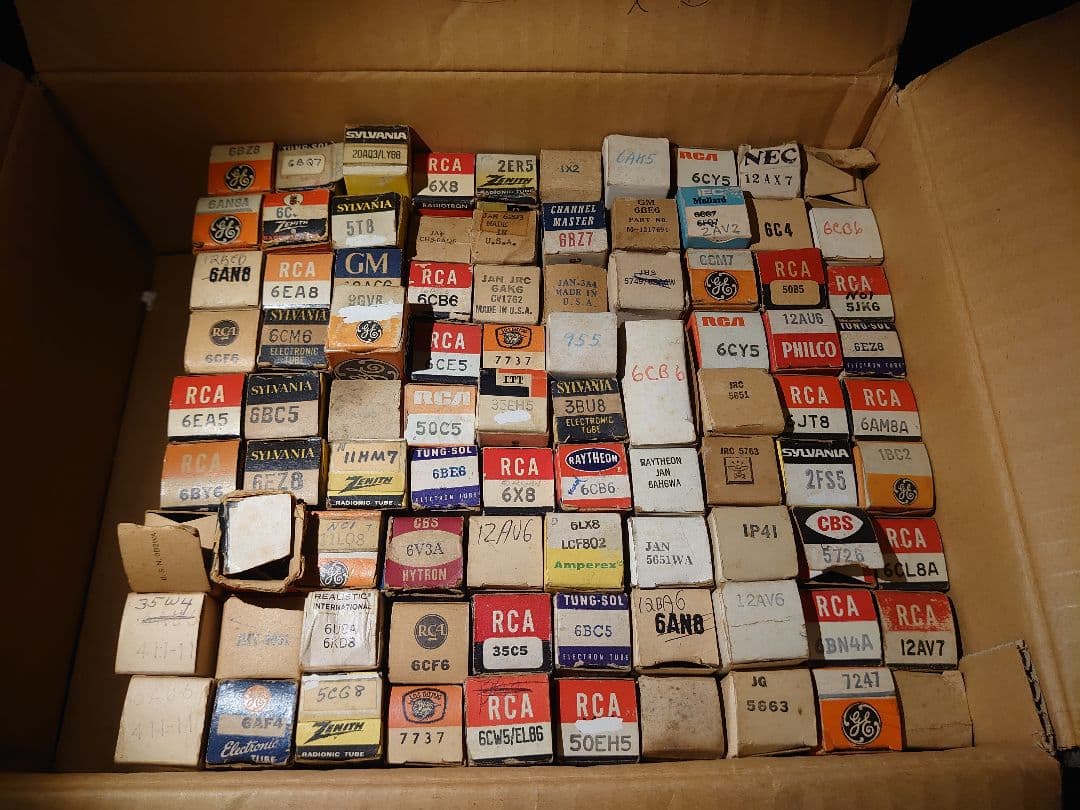 RCA 真空管コレクション 90本セット 現状】アールシーエー RCA 5R4GY 4本セット 真空管 @54040 / 中古