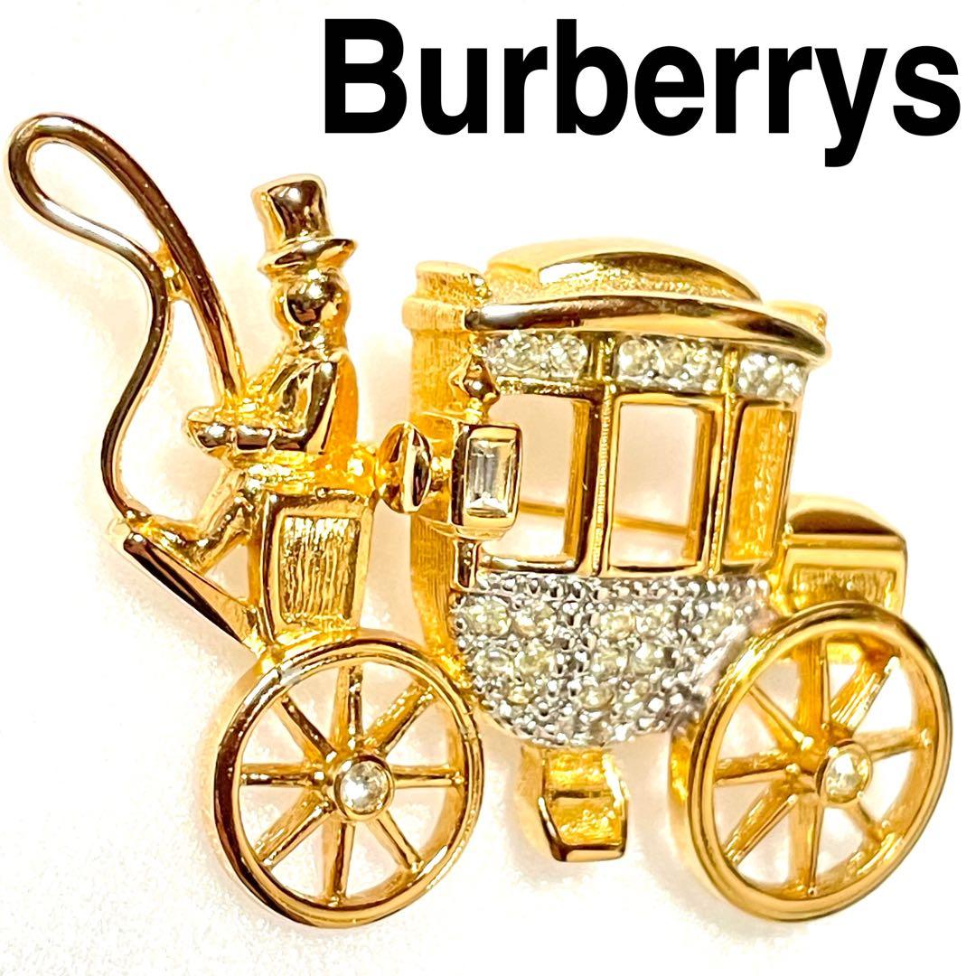バーバリー Burberrys 【ヴィンテージ】 旧ロゴ　ブローチ　馬車型 バーバリー Burberrys 【ヴィンテージ】 旧ロゴ ブローチ 馬車型の通販