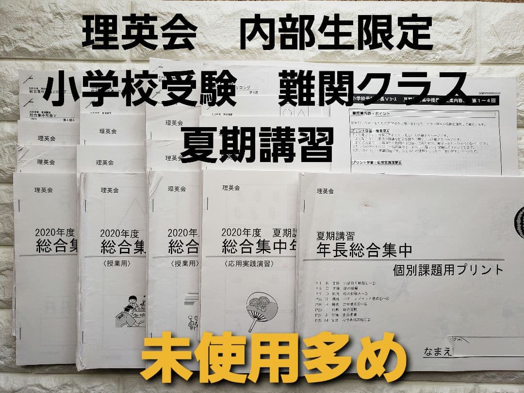 理英会夏期講習年長難関ロング