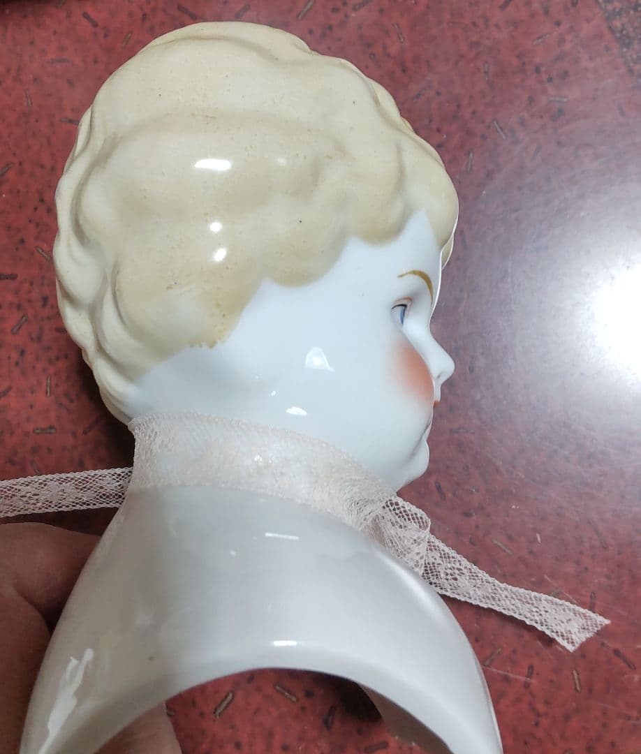 フランス アンティーク チャイナヘッド 難有り