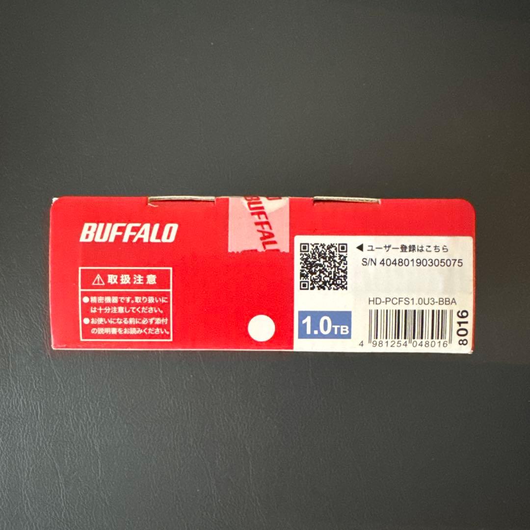 外付けハードディスク・ドライブ BUFFALO HDD 1.0TB