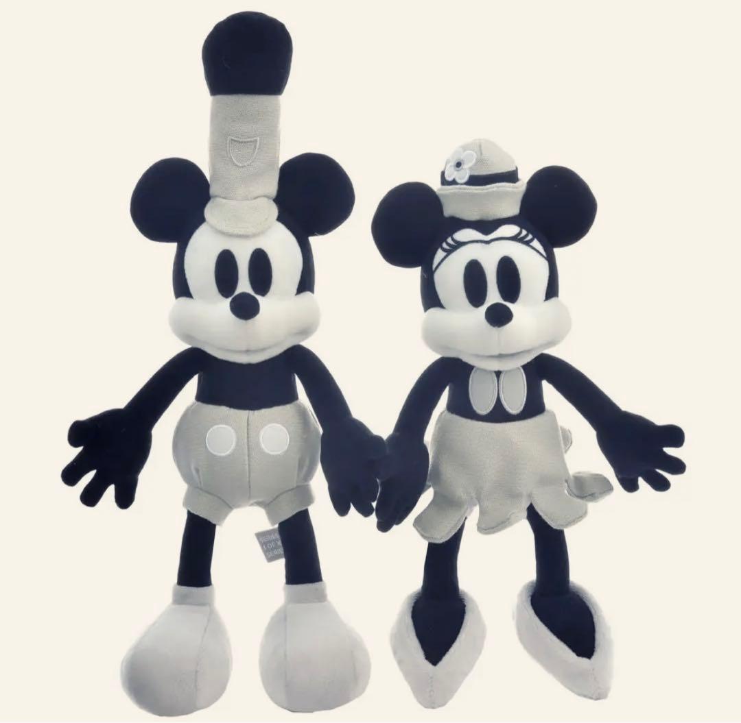 ディズニー 100周年 蒸気船ウィリー ミッキー ミニー ぬいぐるみ