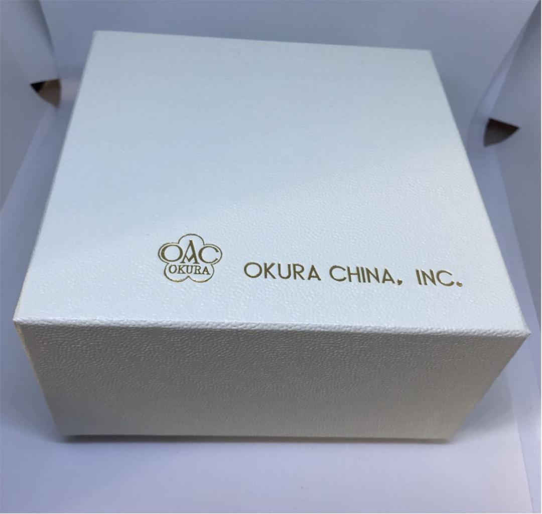 新品 大倉陶園 白磁デミタスカップ&ソーサー箱つき（ゴールドライン）