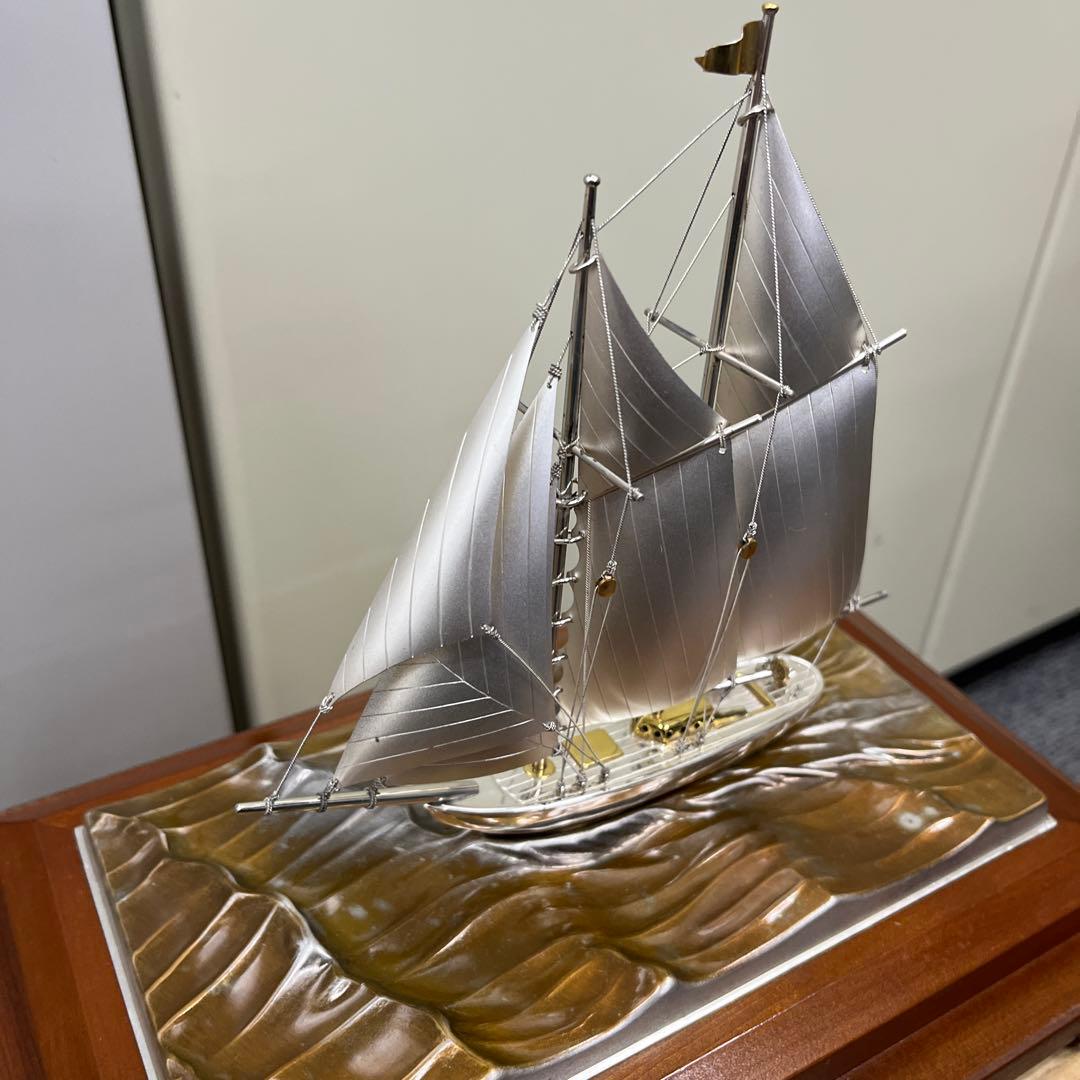k*9様 銀製 武比古 帆船置物 STERLING960