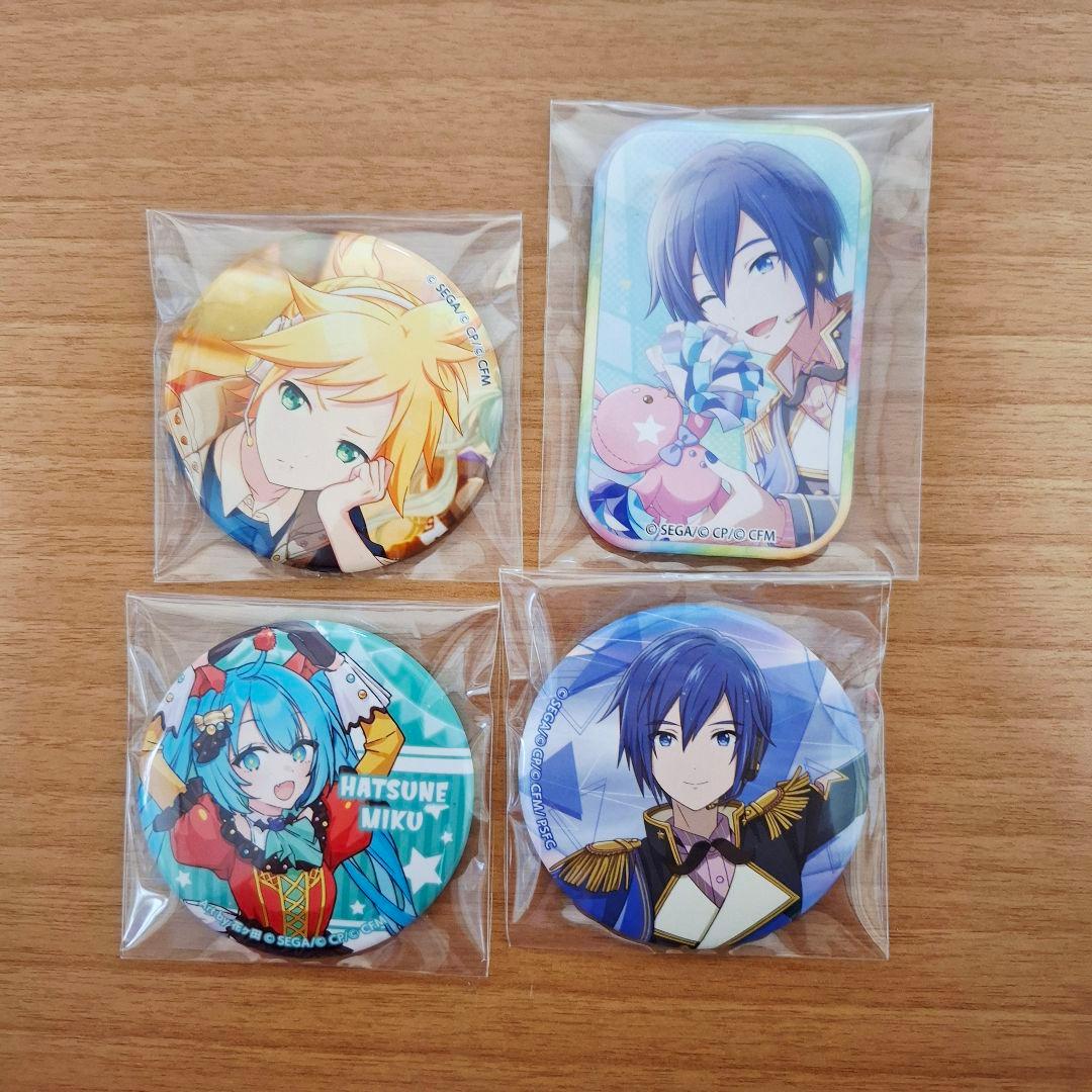 初音ミク 鏡音レン KAITO 缶バッジ 4個セット - メルカリ