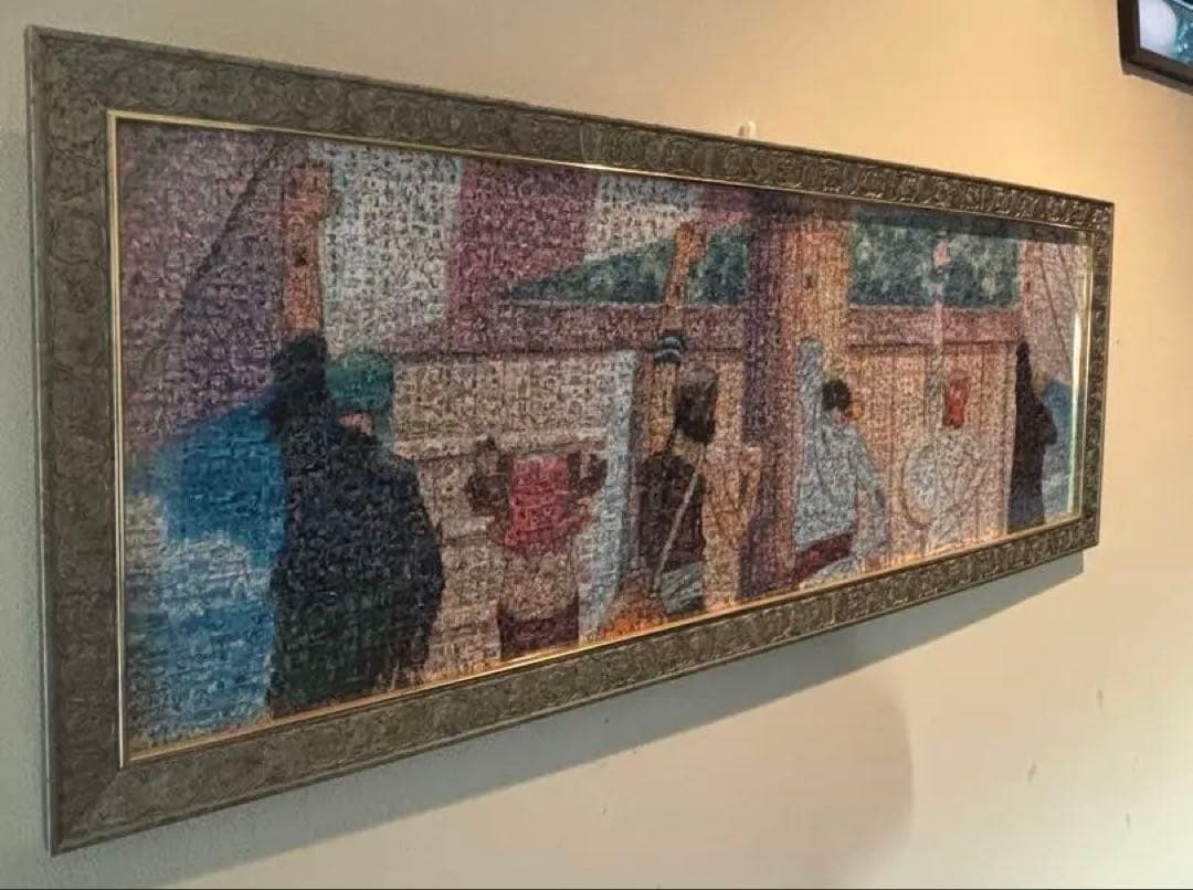 《完成品》ONE PIECE仲間の印1000ピースジグソーパズル額縁セット