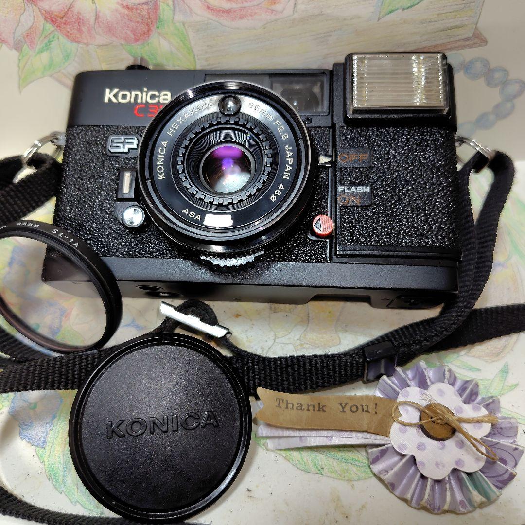 露出計OK❕文字消え無し 美品 動作品ピッカリ コニカ C35EF - メルカリ