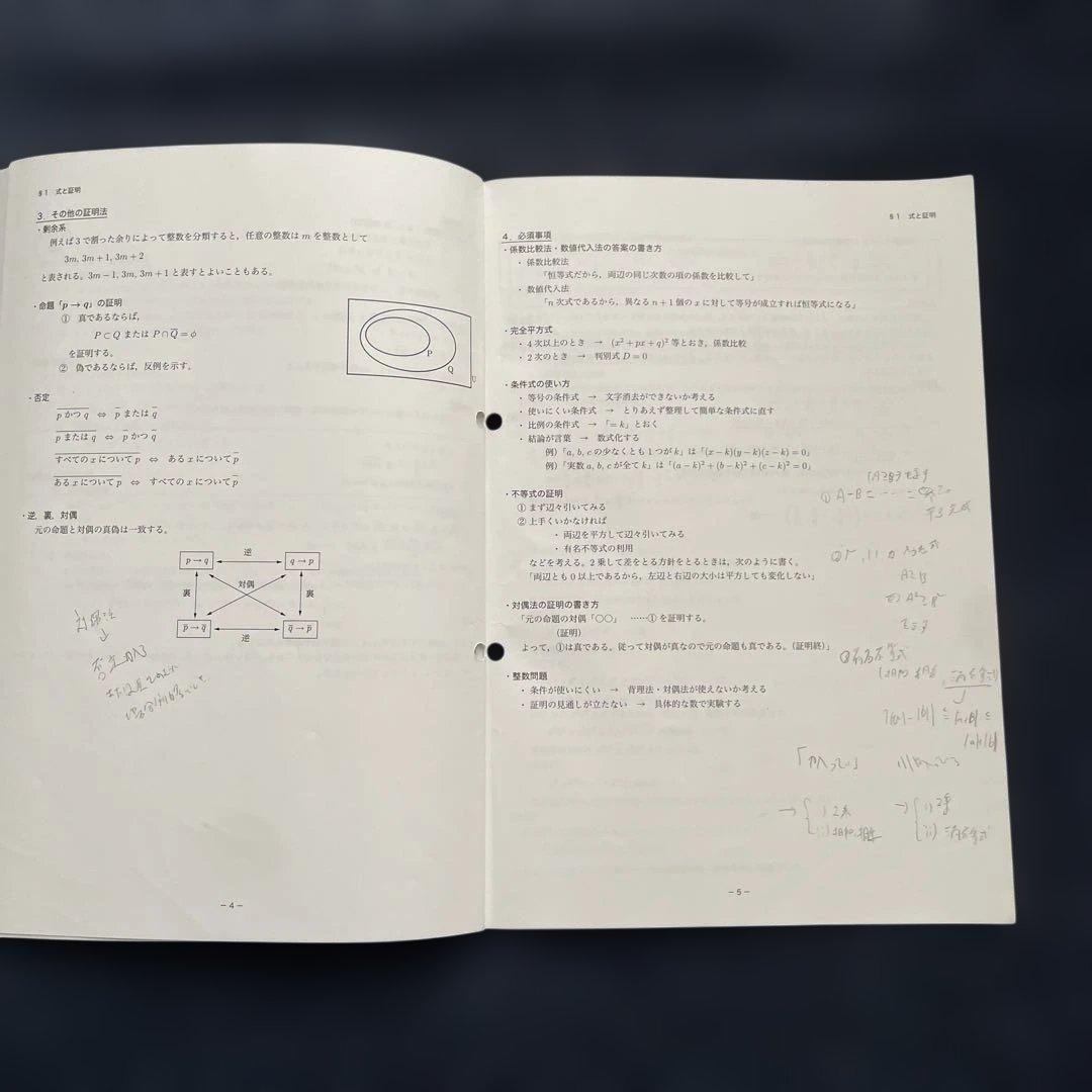 2021年度 鉄緑会 新中3 数学 春期講習 内部Aテキストと授業プリント
