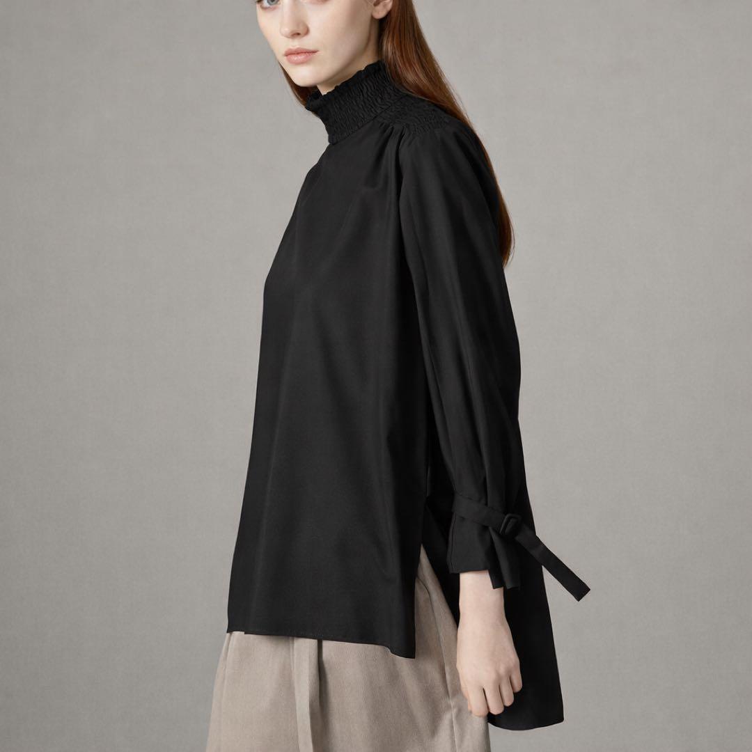 美品✨近年】ADORE マットポプリンブラウス ロングブラウス スタンド