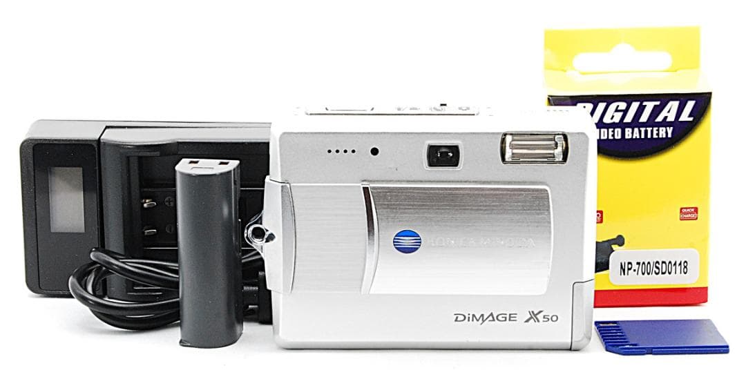 【動作確認済】KONICA DiMAGE X50 Newバッテリー付 39508 コニカミノルタ ディマージュ（DiMAGE）X50』8月6日 新発売 | コニカ