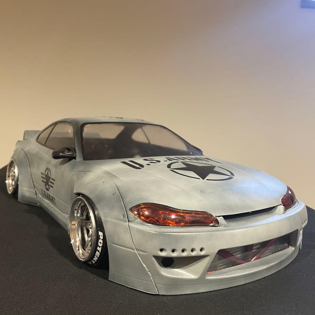 abcホビー シルビアs15 ロケットバニー ラジコンボディ ドリフト 1/10