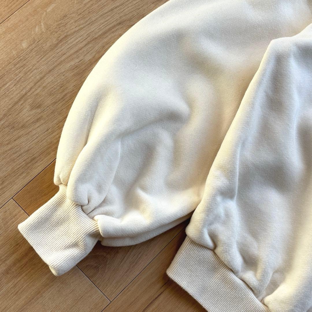 OSHIMA REI クルーネックスウェット パフスリーブ アイボリー