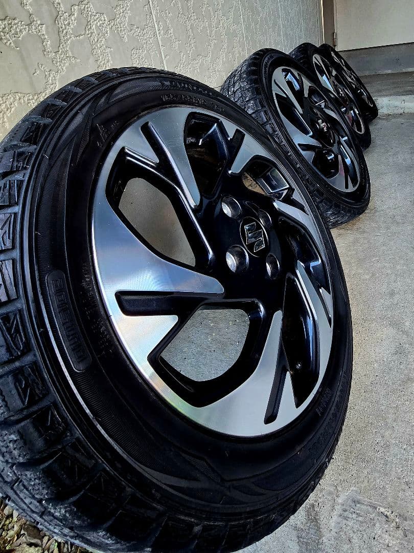 新型スペーシアカスタムMK54S 純正ホイールタイヤ4本セット 12月27日