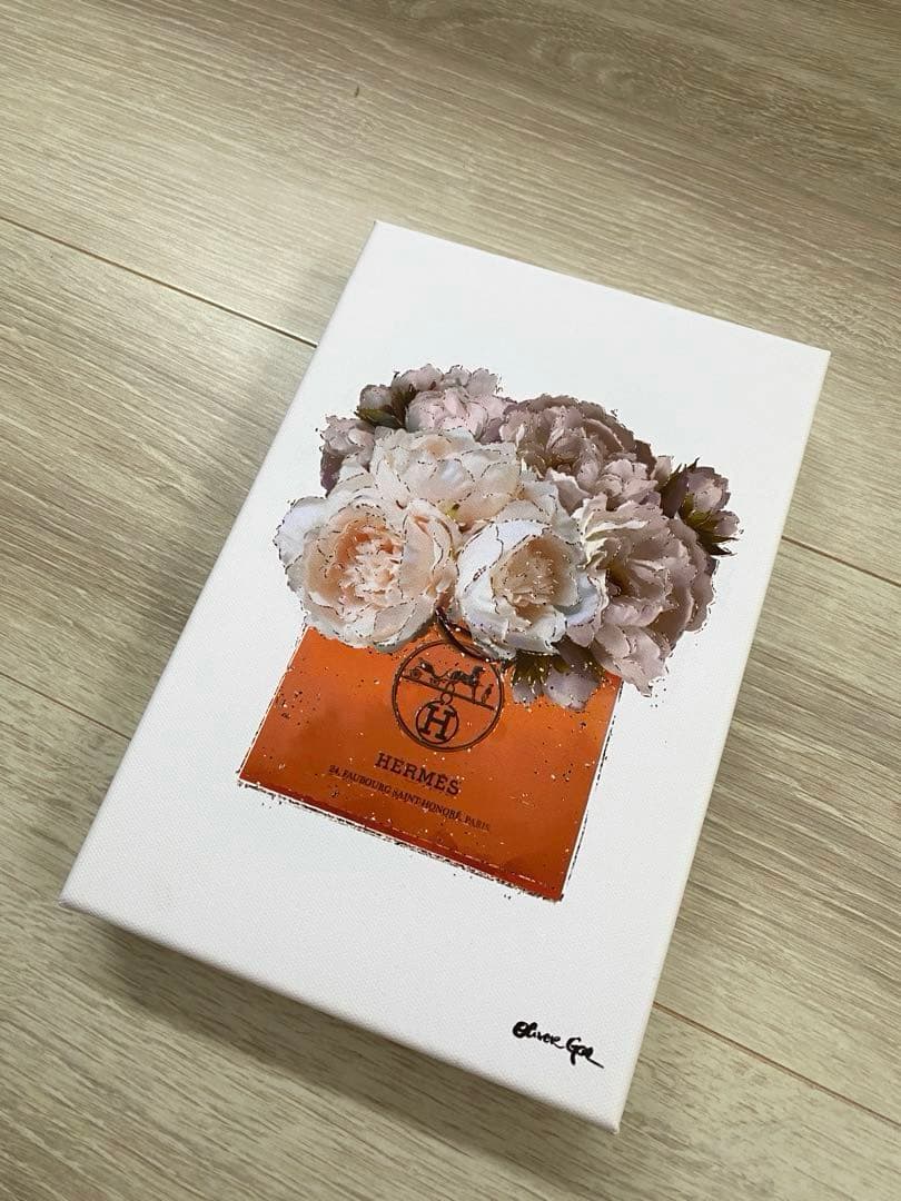 エルメス　オリバーガル　キャンバスアート Oliver Gal 特大 91x114cm左右1組 額付き JAGUAR CLASS (Oliver Gal