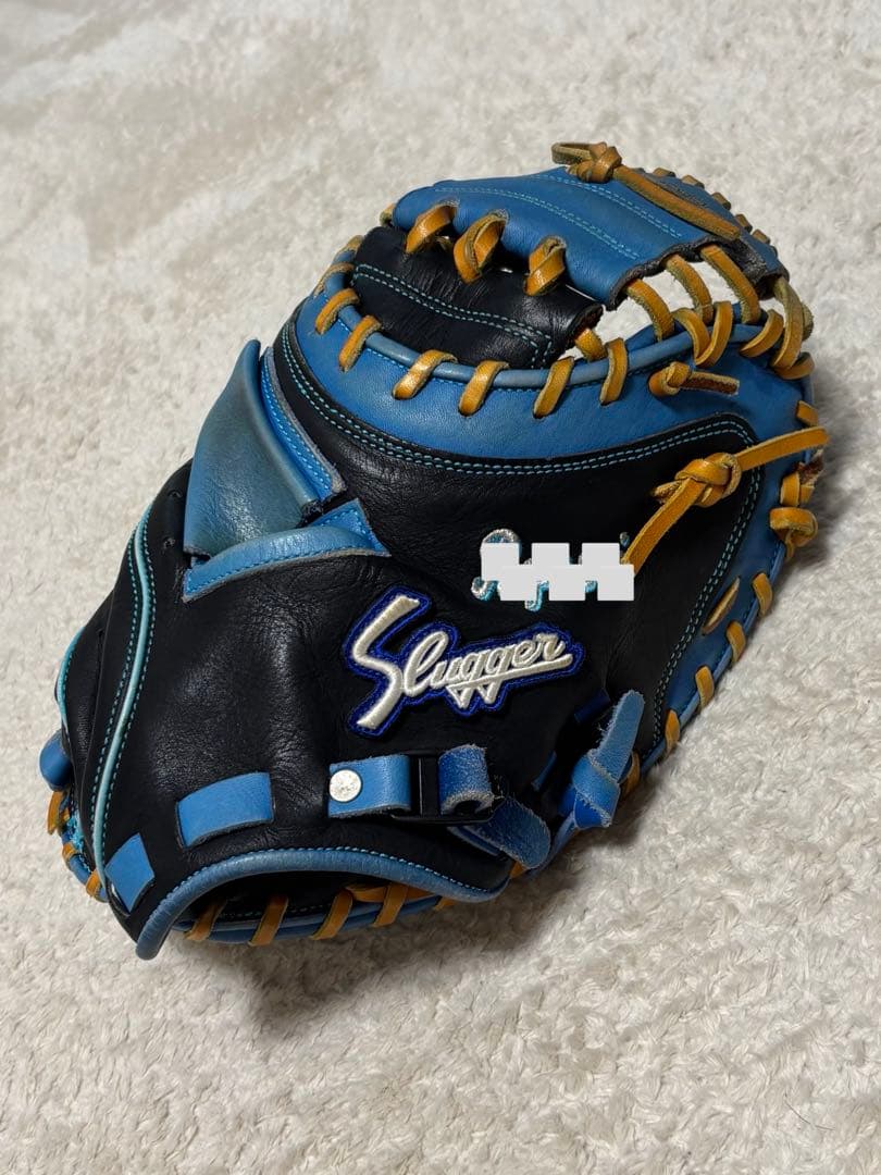 スラッガー 軟式グローブ　キャッチャーミット　刺繍入り 久保田スラッガー（KUBOTA SLUGGER） 野球 軟式 ミット スワロー限定