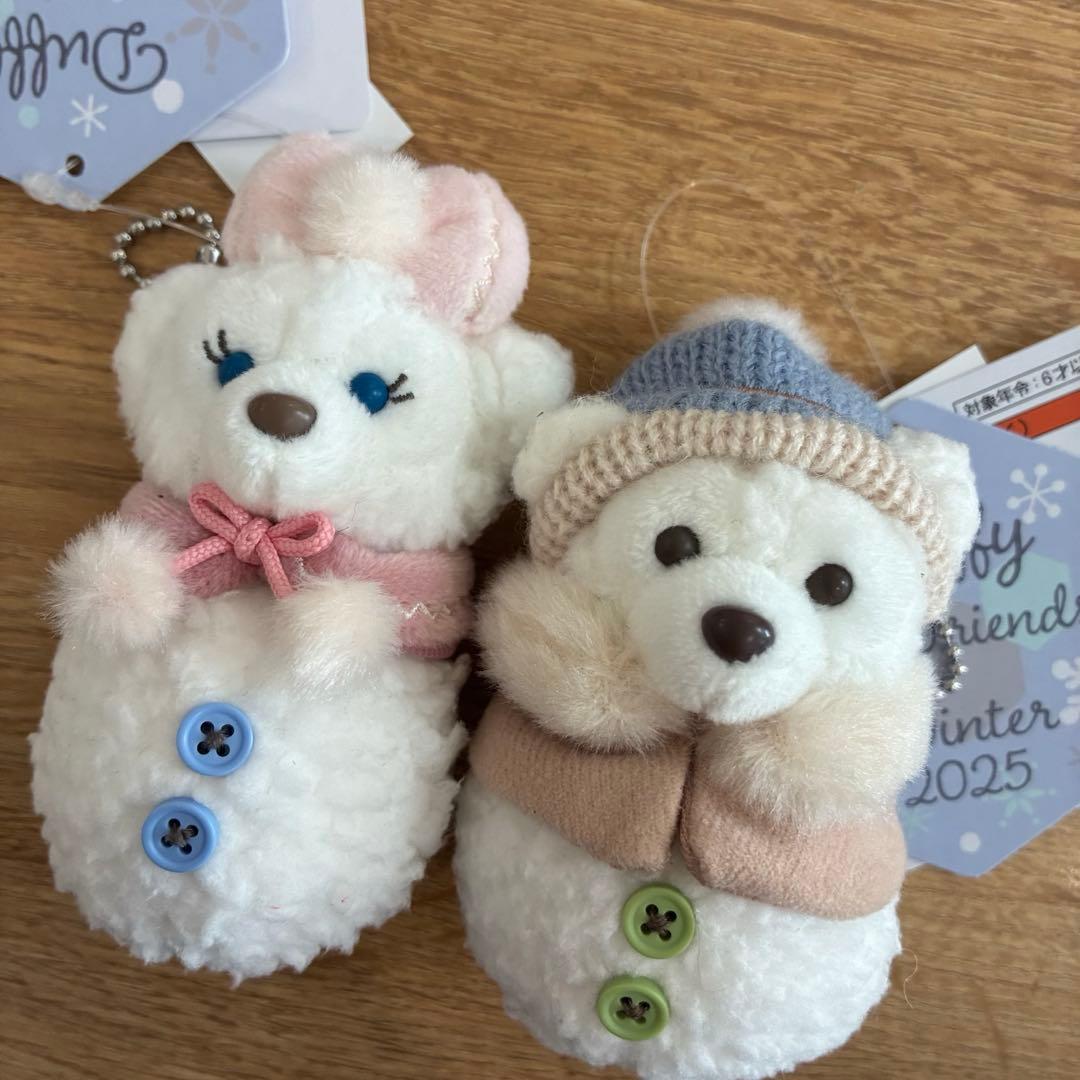 ダッフィー シェリーメイ ぬいぐるみチャーム シークレットオブスノー
