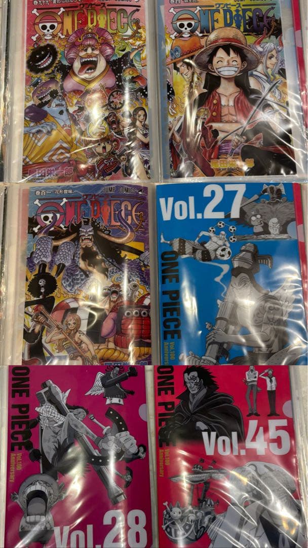 ワンピースA4クリアファイル ONE PIECEコミックカバー 投票 一番くじ