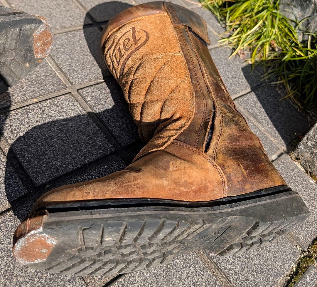 ぶ*く様 フューエル モーターサイクル ダスト デビル ブーツ バイク