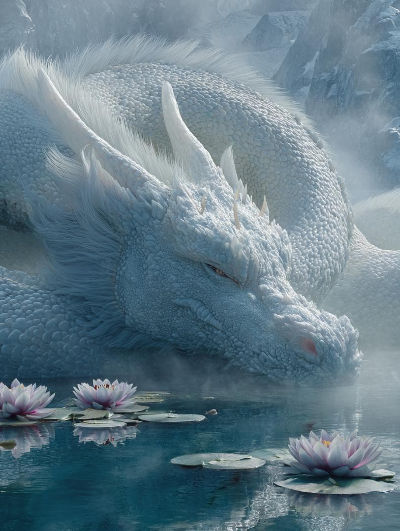 A2　33【神秘の蓮華龍☆優鉢羅龍王】直感開花・恋愛成就・魂の目覚め【龍神画】