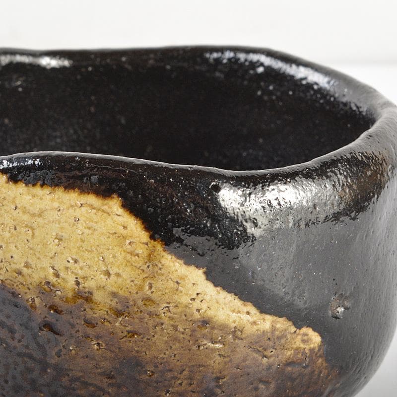 茶道具 京焼 富士山絵 黒楽茶碗 時代箱付 V R5908 - メルカリ