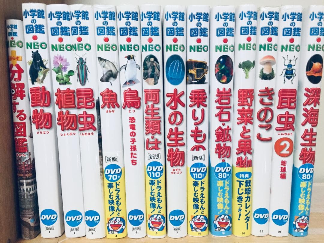 小学館の図鑑NEO 新版 DVD付き 14冊セット