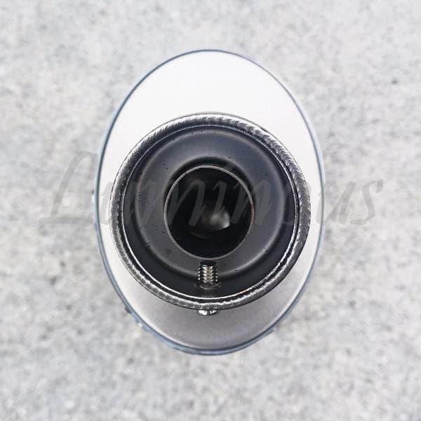 カーボン柄 オーバル スリップオン マフラー サイレンサー 50.8mm