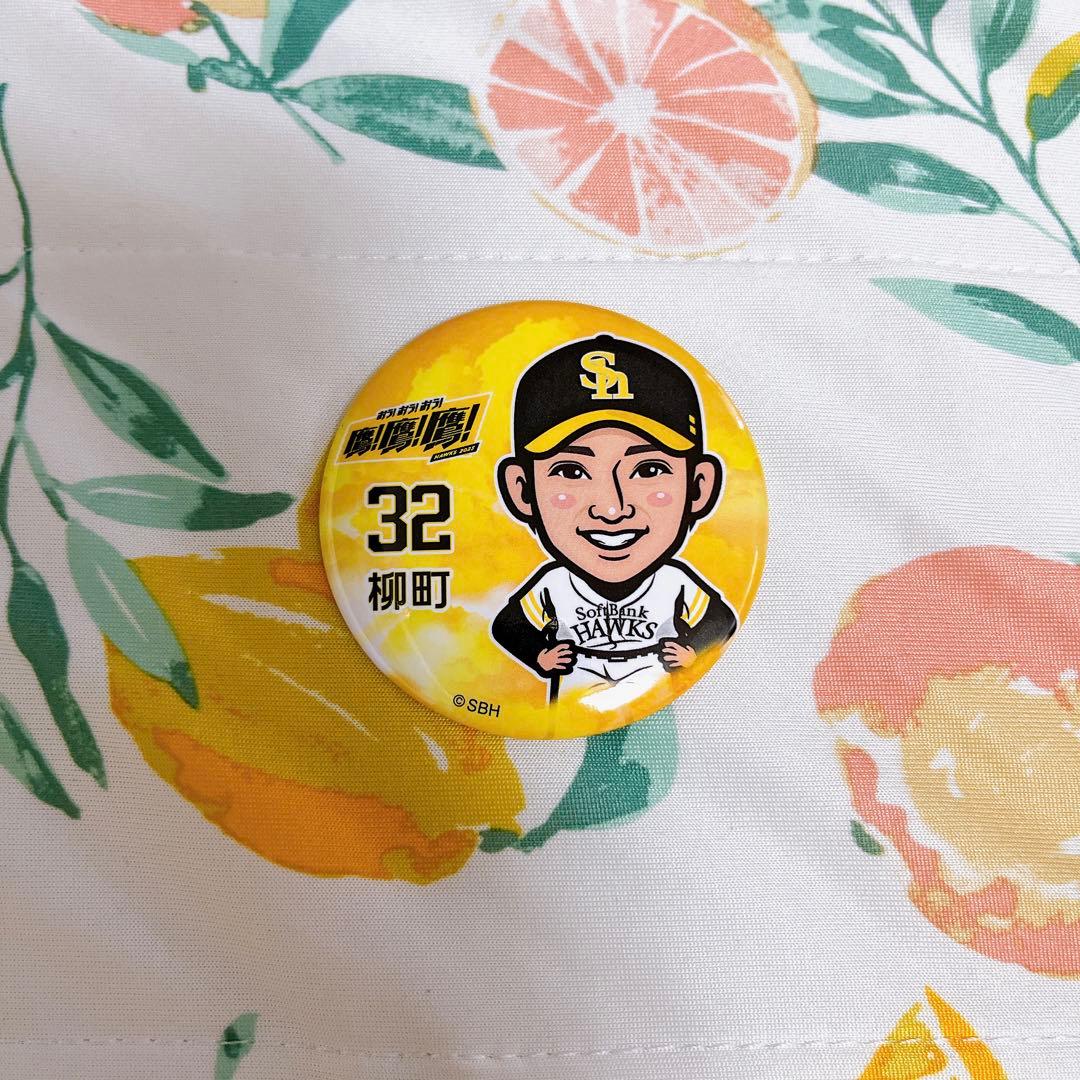 ソフトバンクホークス 若鷹ガチャ 缶バッジ 柳町 武田 海野 谷川原