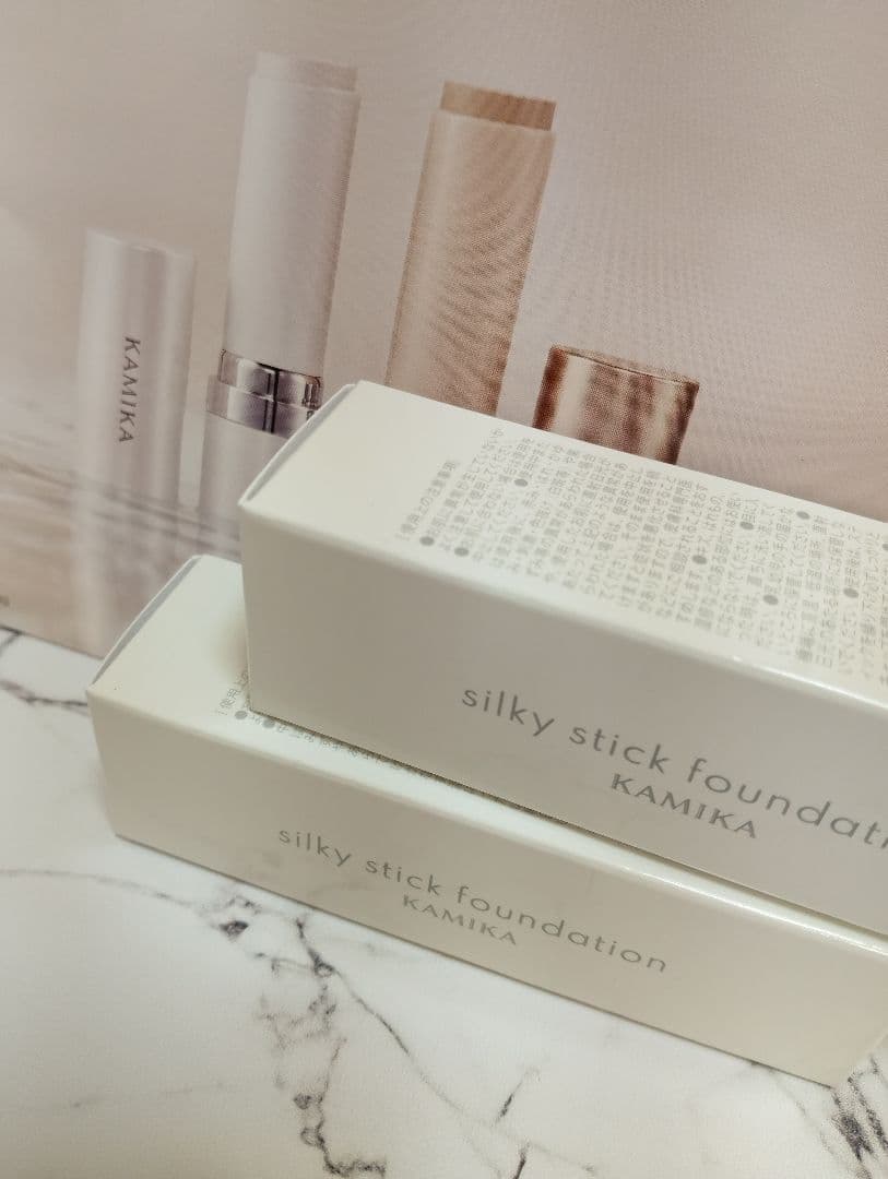 KAMIKA カミカ シルキースティックファンデーション ホワイト 4本 シルキースティックファンデーション | KAMIKA（カミカ）オフィシャル
