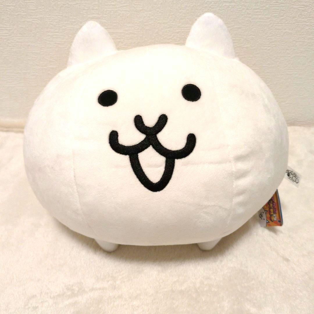 新品タグ付き ふわふわ にゃんこ大戦争 ビッグぬいぐるみネコ ナムコ