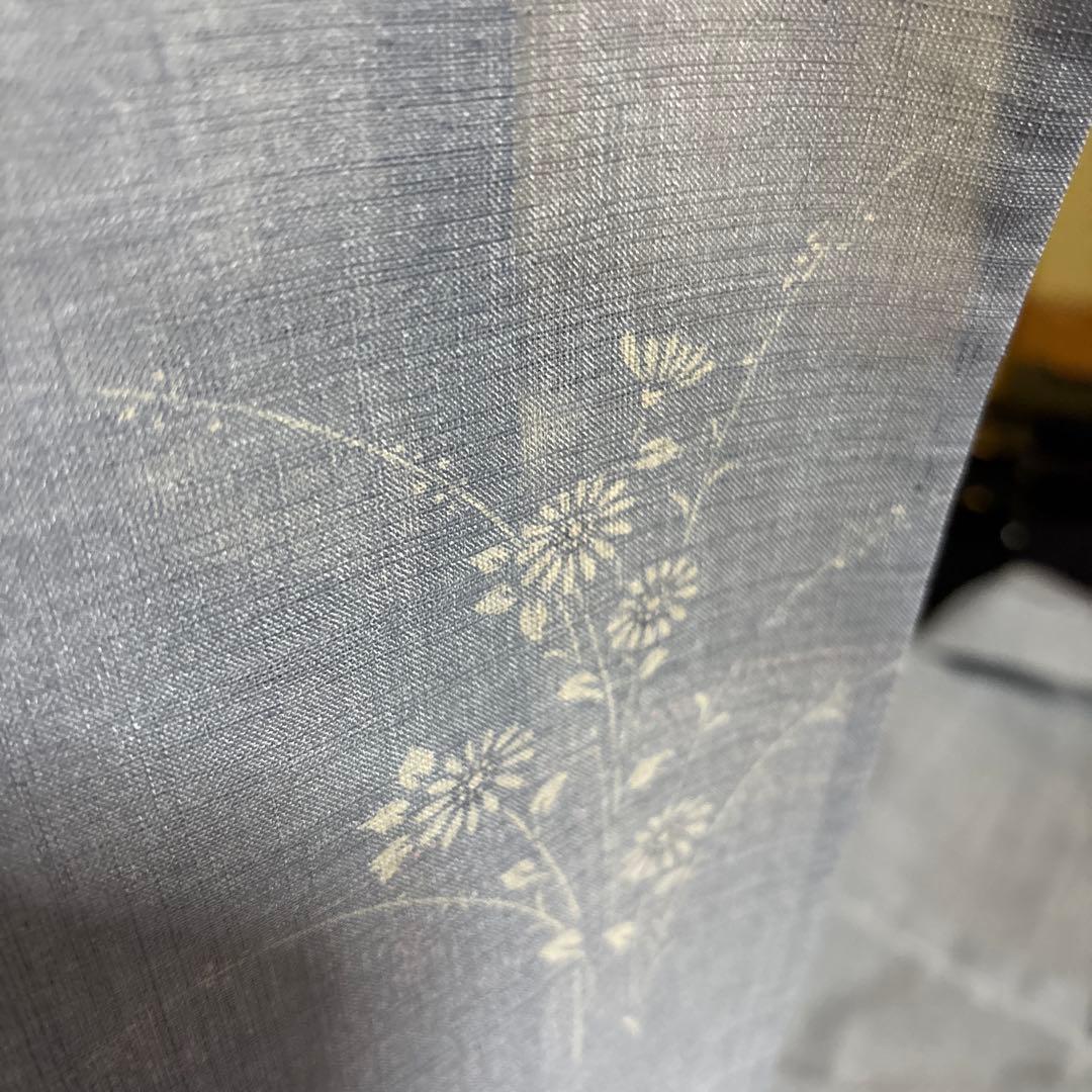 白太郎様専用 未使用近い 美品 化繊 紗紬風 小紋 フルセット 身丈161