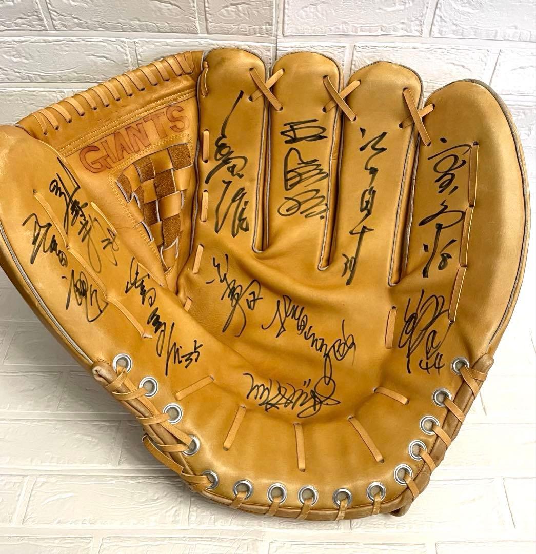 ♡博物館級♡読売ジャイアンツ 直筆サイン ビックグローブ 長嶋茂雄 王