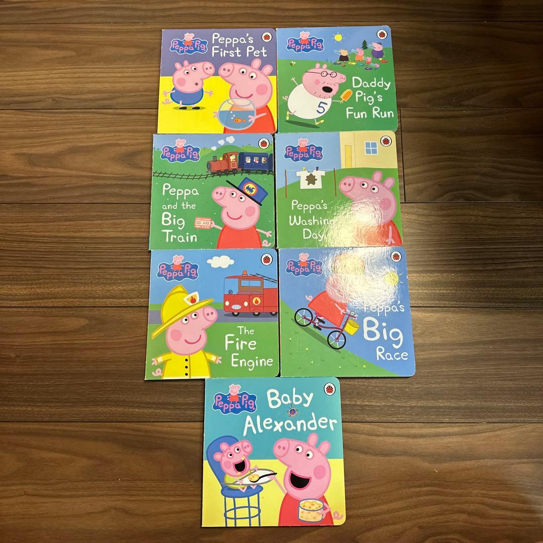 Peppa pig ペッパピッグ 英語7冊絵本セット - メルカリ