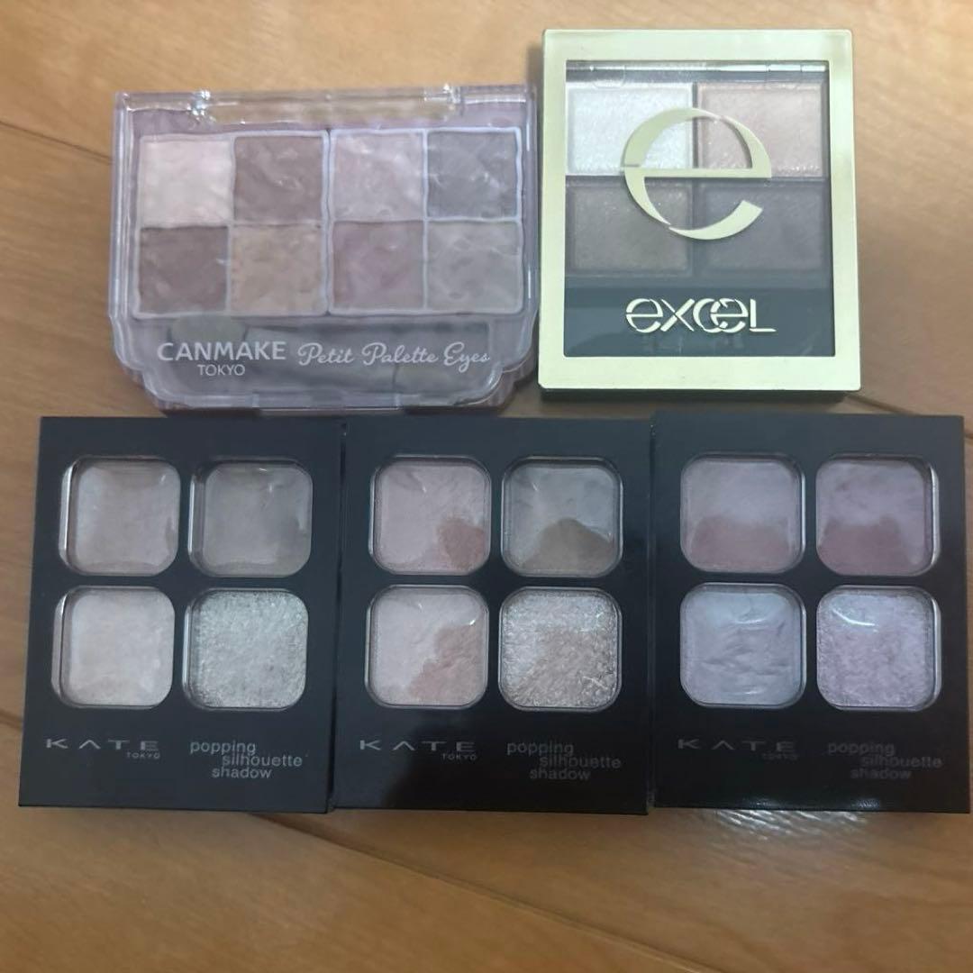 KATE・CANMAKE・EXCEL アイシャドウパレット 5個セット - メルカリ