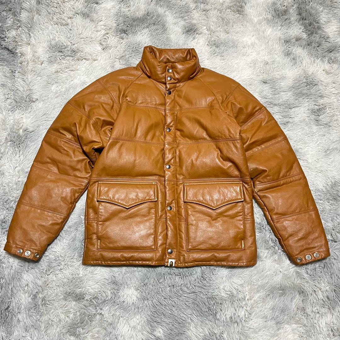 希少品】A BATHING APE HERO 木村拓哉 レザー×ダウン XL - メルカリ