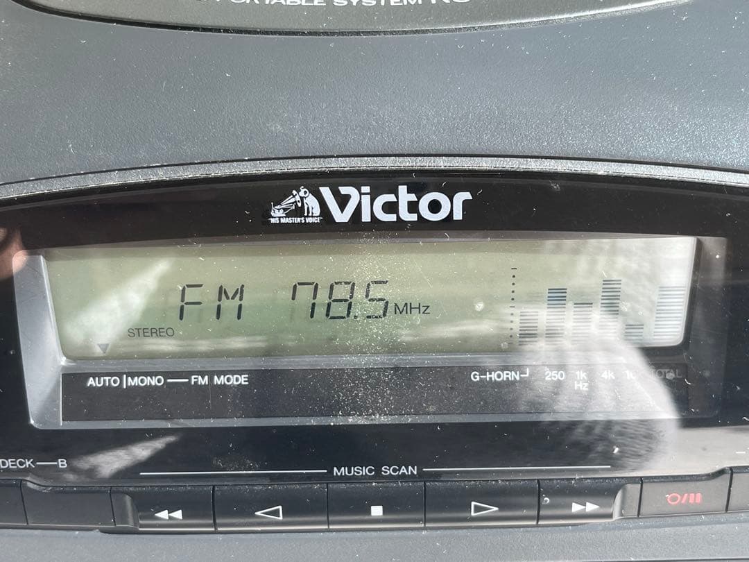 《当時モノ》ビクター　CDラジカセ　RC-X770 取説　リモコン付