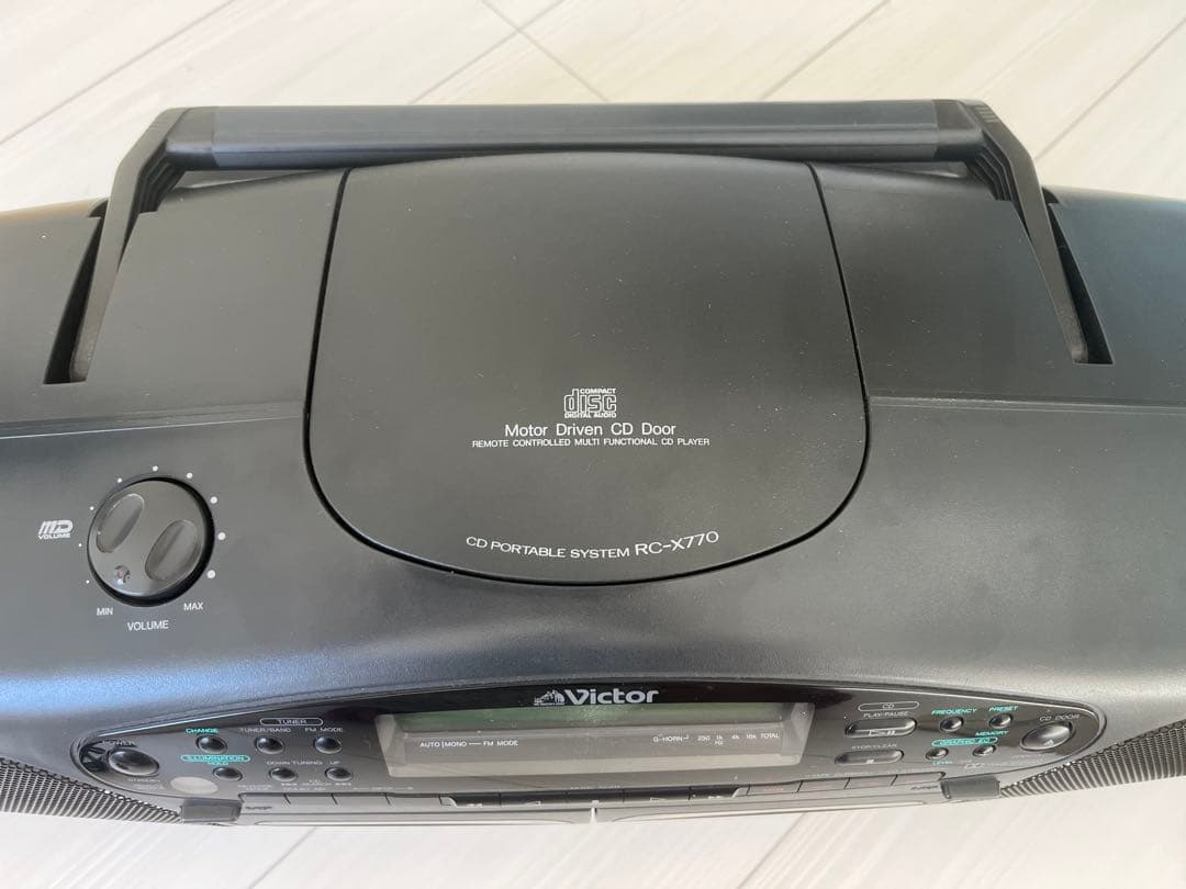 《当時モノ》ビクター　CDラジカセ　RC-X770 取説　リモコン付
