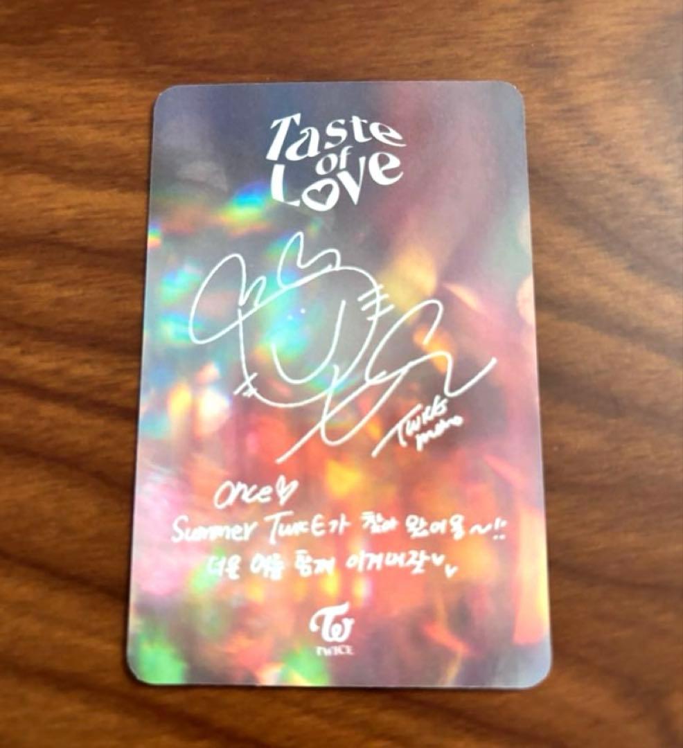 TWICE Taste of Love モモ サイン・メッセージ入り - メルカリ