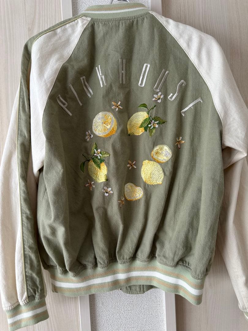 PINK HOUSE レモン刺繍 スカジャン