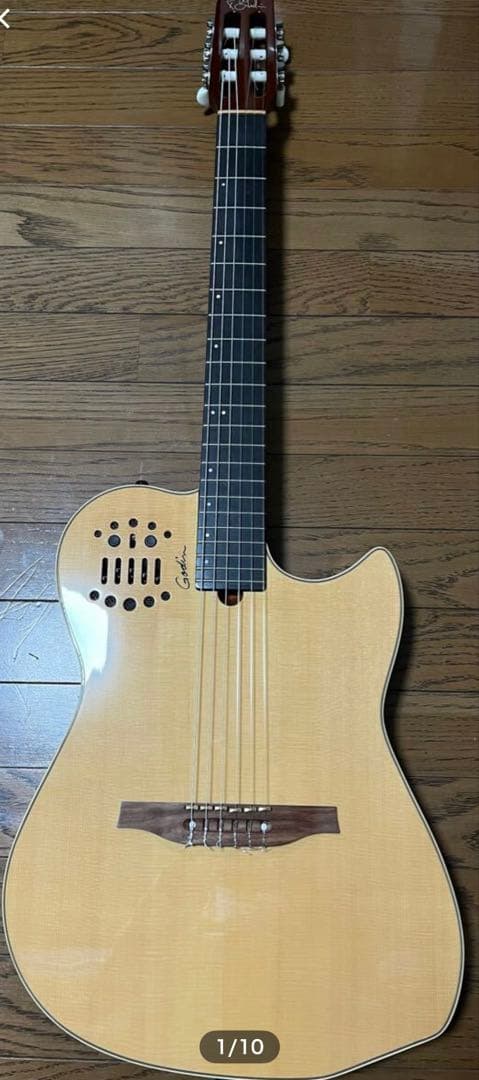 美品 Godin(ゴダン) Multiac Nylon SA(エレガット) Godin ゴダン Multiac Nylon String Natural HG ナイロン弦 エレガット